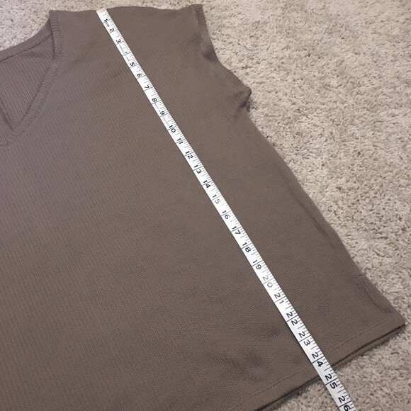 Desert Tan Boxy Knit Sleeveless Sweater Top - Picture 14 of 14